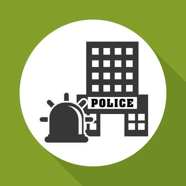 Police icon design, vector illustration — Stock Vector