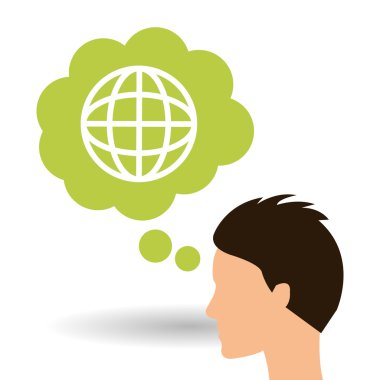 Çözüm simgesi tasarım, vektör çizim