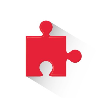 Bulmaca simgesi tasarım, illüstrasyon vektör