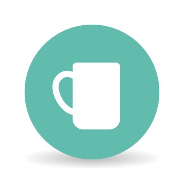 Kahve kupa tasarım, vektör çizim