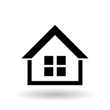 ev simgesi tasarım, vektör çizim