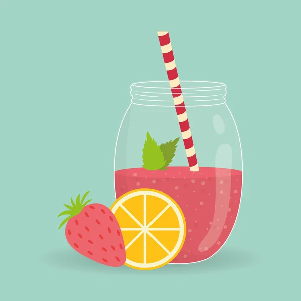 Smoothie-Icon-Design, Vektorillustration — Stockvektor