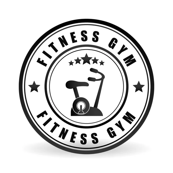 Diseño de fitness y gimnasio, ilustración vectorial — Vector de stock