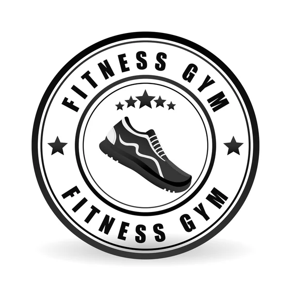 Fitness e ginásio design, ilustração vetorial — Vetor de Stock