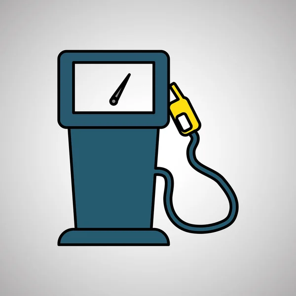 Diseño de iconos de la industria petrolera, ilustración vectorial — Vector de stock