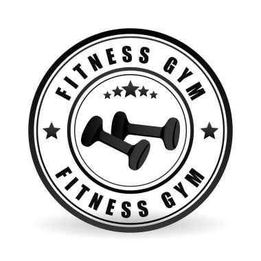 Fitness Ağırlık tasarım, vektör çizim