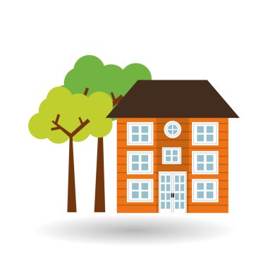 Simgesi tasarım evi, illüstrasyon vektör