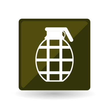 Askeri el bombası tasarım, vektör çizim