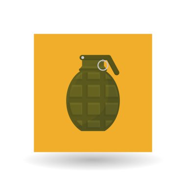 Askeri el bombası tasarım, vektör çizim