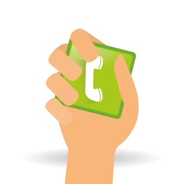 telefon simgesi tasarım, vektör çizim