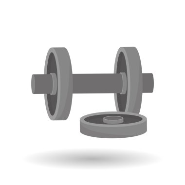 Fitness ve spor salonu tasarımı, vektör çizim