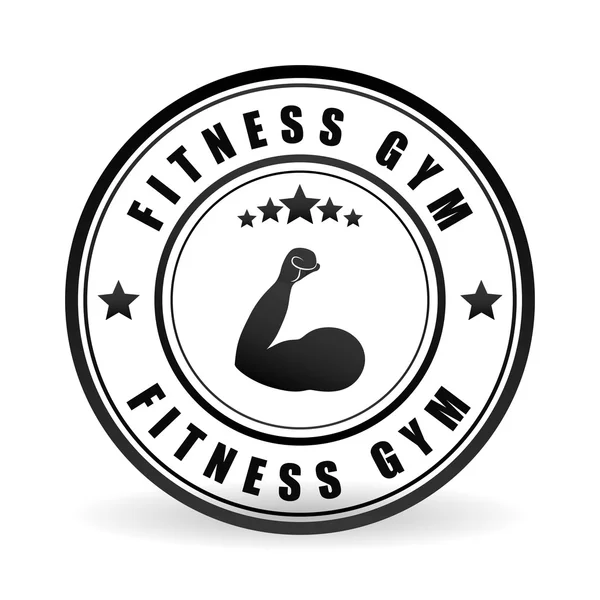 Fitness e ginásio design, ilustração vetorial — Vetor de Stock