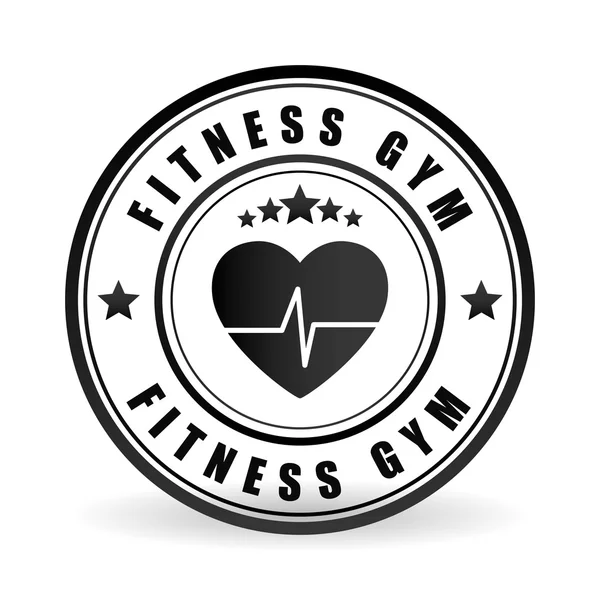 Conception fitness et gym, illustration vectorielle — Image vectorielle