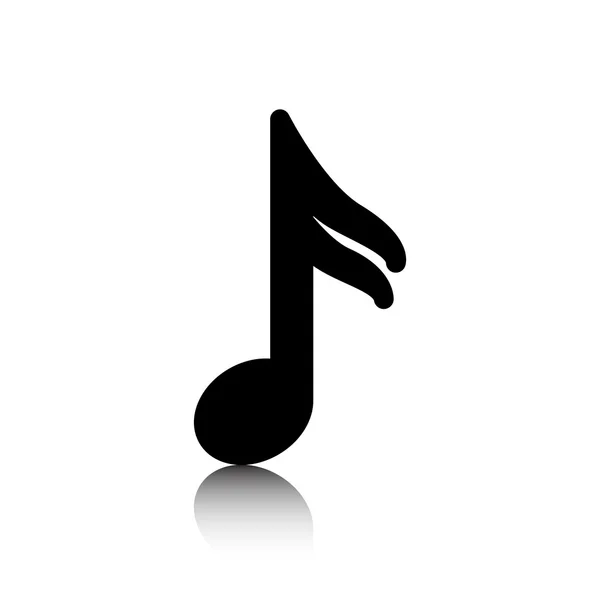 Music note design , vector illustration — Stock Vector