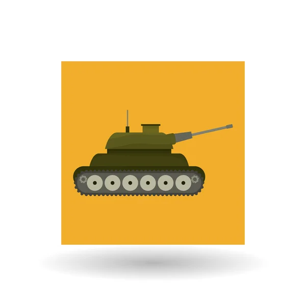 Conception de char militaire, illustration vectorielle — Image vectorielle