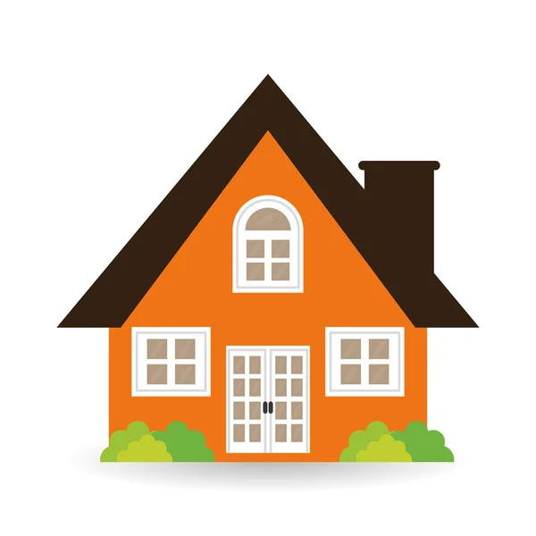 Design icona della casa, illustrazione vettoriale — Vettoriale Stock