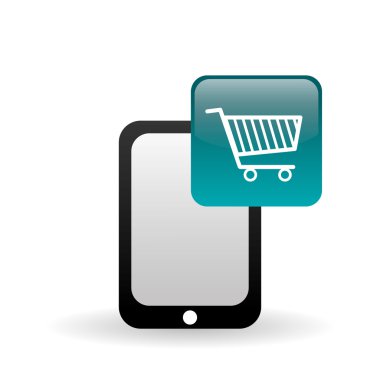 Akıllı telefon simgesi tasarım, vektör çizim