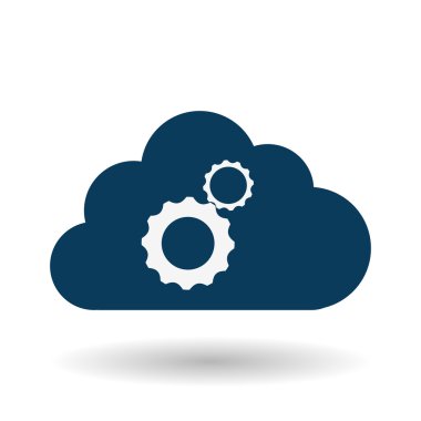 dişli simgesi tasarım, illüstrasyon vektör