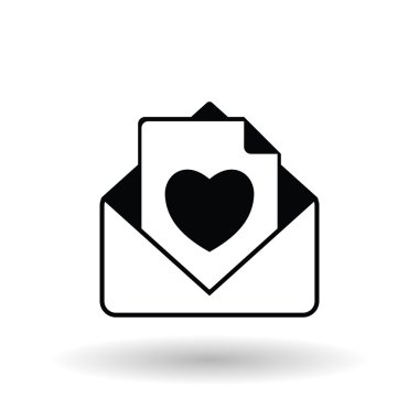 zarf simgesi tasarım, vektör çizim