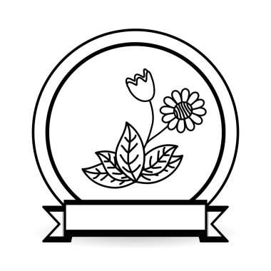 çiçek simgesi tasarım, vektör çizim