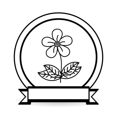 çiçek simgesi tasarım, vektör çizim