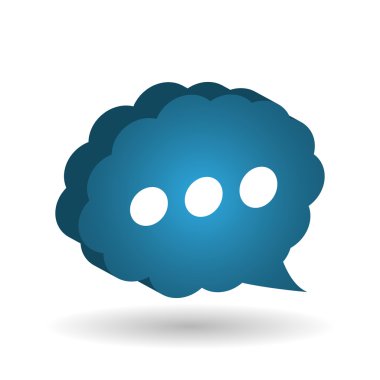 İletişim kabarcık tasarımı, vektör çizim