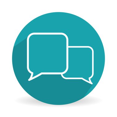 İletişim kabarcık tasarımı, vektör çizim