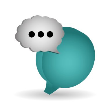 İletişim kabarcık tasarımı, vektör çizim