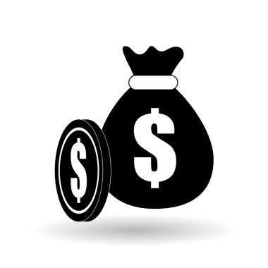 Para çanta tasarımı, vektör çizim