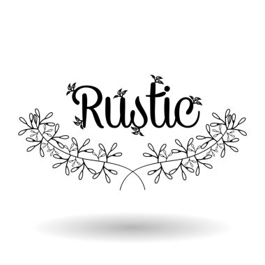 Rustik simgesi tasarım