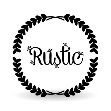 Rustik simgesi tasarım