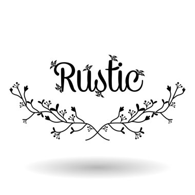 Rustik simgesi tasarım