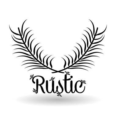 Rustik simgesi tasarım