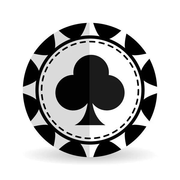 Casino Chip design, vektor illustration — Stock vektor