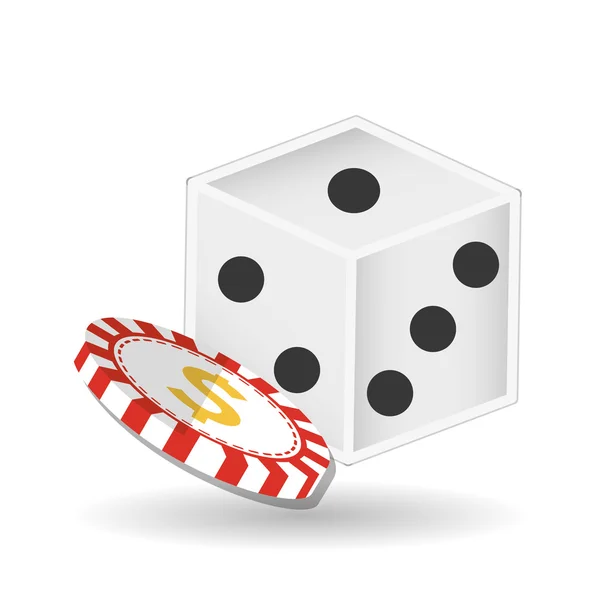 Casino Chips Design, Vektor Illustration — Stockvektor