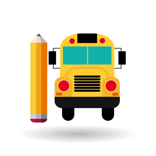 Desain bus sekolah - Stok Vektor