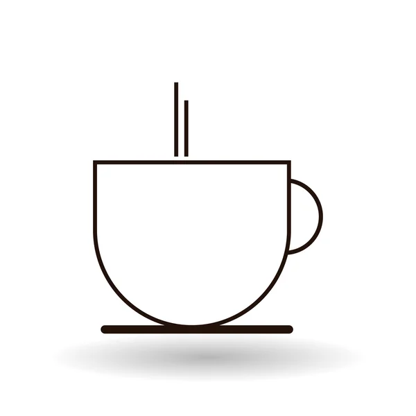 Kaffeebecher-Design — Stockvektor