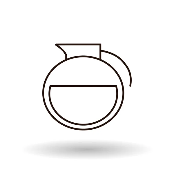 Coffee kettle design — Stock Vector