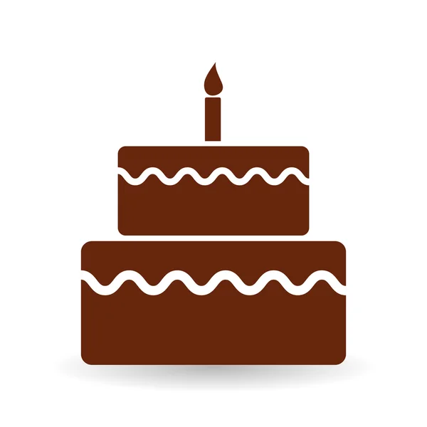 Tårta ikon design — Stock vektor
