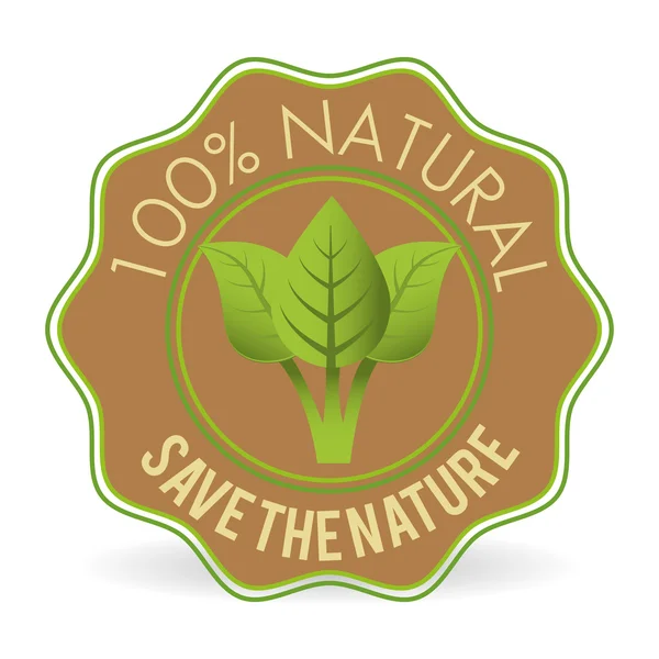 Natural product design , vector illustration — Stock Vector
