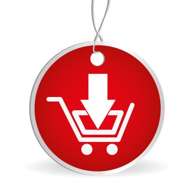 alışveriş sepeti tasarım, illüstrasyon vektör