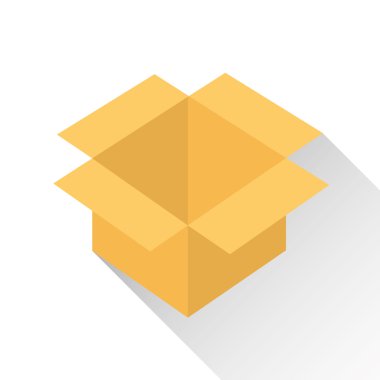 kutusu simgesi tasarım, vektör çizim