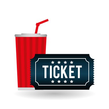 Film simgesi tasarım, vektör çizim