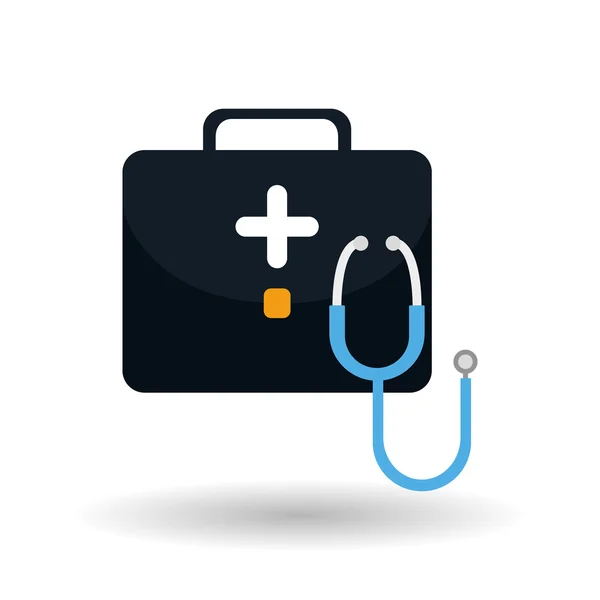 Stethoscope icon design , vector illustration — Stock Vector