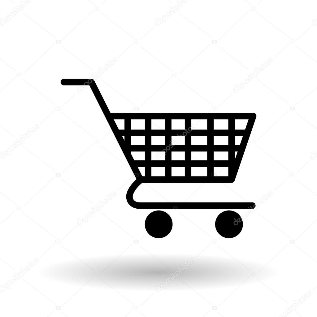 Red shopping basket icon 10eps Royalty Free Vector Image