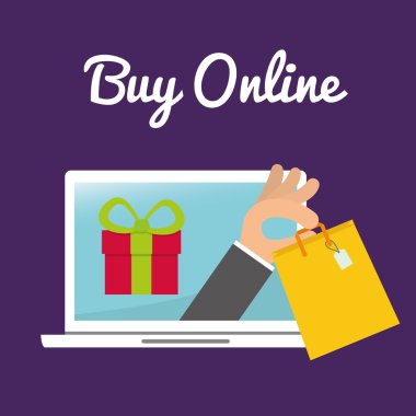 Dijital pazarlama ve e-ticaret tasarım, vektör çizim