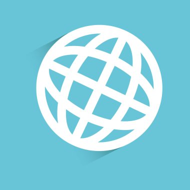 küresel simgesi tasarım, vektör çizim