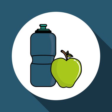 Fitness ve spor salonu tasarımı, vektör çizim