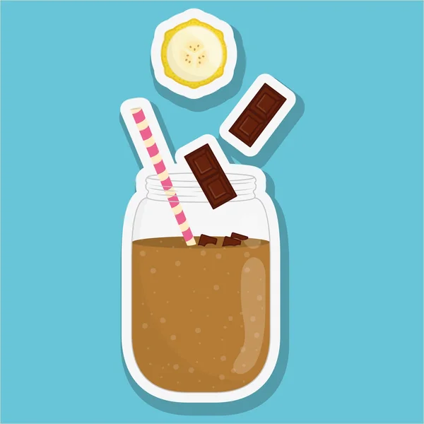 Smoothie pictogram ontwerp, vectorillustratie — Stockvector