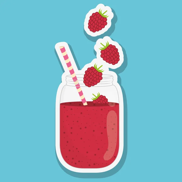 Smoothie icono de diseño, vector de ilustración — Vector de stock